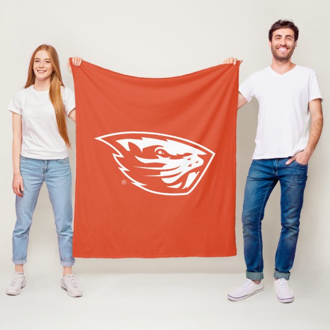Oregon State Beavers | Beaver Head Fleece Blanket (In Situ)