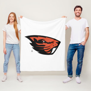 Oregon State Beavers   Beaver Head Fleece Blanket