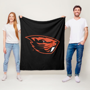 Oregon State Beavers   Beaver Head Fleece Blanket