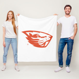 Oregon State Beavers   Beaver Head Fleece Blanket