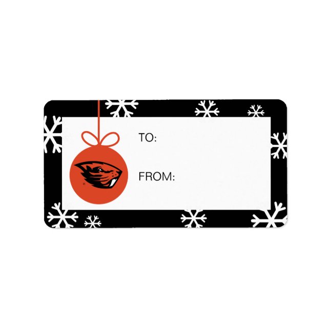 Oregon State Beavers | Beaver Head Label (Front)