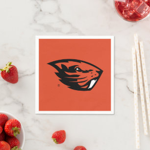 Oregon State Beavers   Beaver Head Napkin