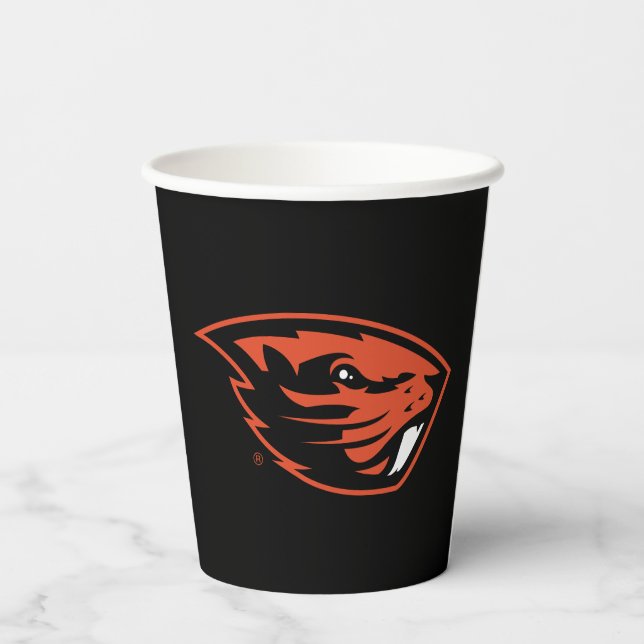 Oregon State Beavers | Beaver Head Paper Cups (Back)