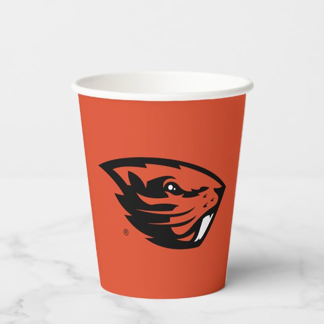 Oregon State Beavers | Beaver Head Paper Cups (Back)