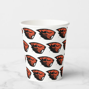Oregon State Beavers Beaver Head Paper Cups