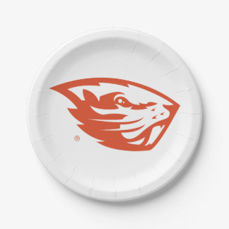 Oregon State Beavers | Beaver Head Paper Plate