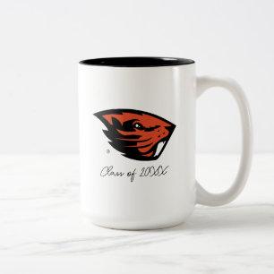 Oregon State Beavers   Beaver Head Two-Tone Coffee Mug