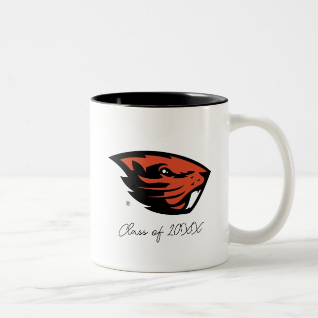 Oregon State Beavers | Beaver Head Two-Tone Coffee Mug (Right)