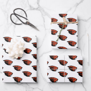 Oregon State Beavers   Beaver Head Wrapping Paper Sheet
