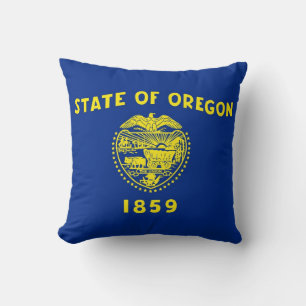 Oregon State Flag American MoJo Pillow