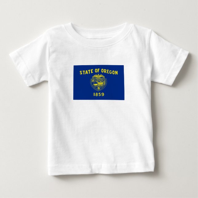 Oregon State Flag Baby T-Shirt (Front)