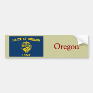 Oregon State Flag Bumper Sticker