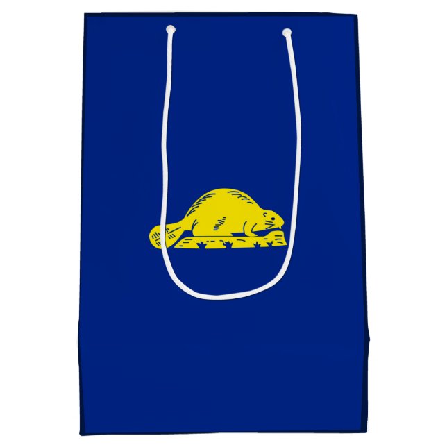 Oregon State Flag Design Medium Gift Bag (Back)