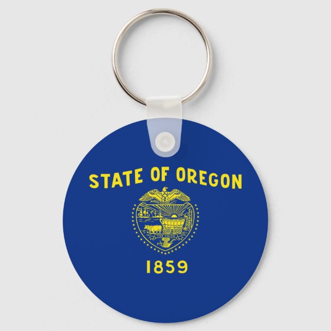Oregon State Flag Key Ring (Front)