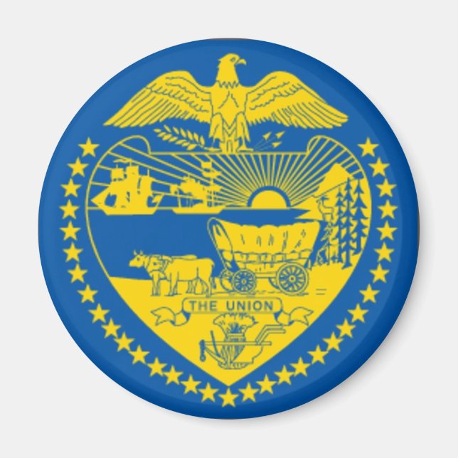 Oregon State Flag Magnet (Front)