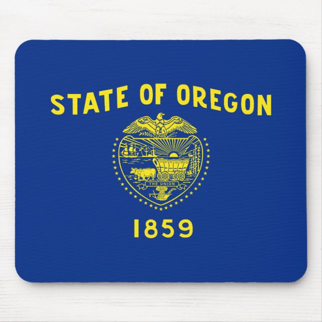 Oregon State Flag Mouse Mat (Front)