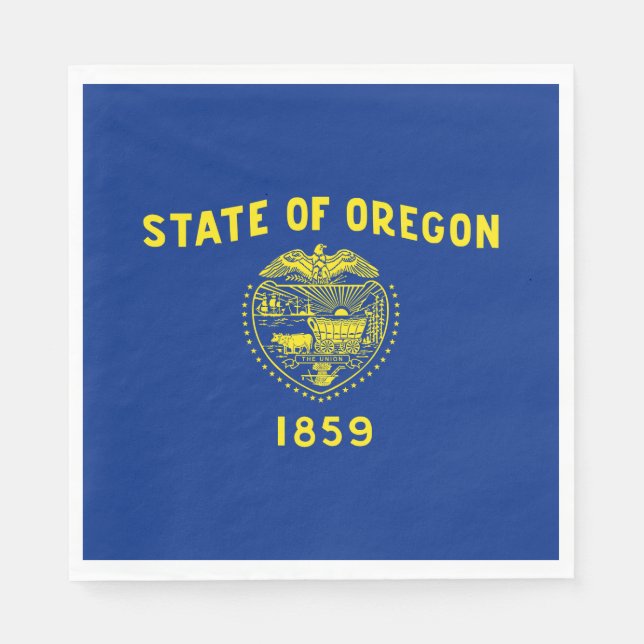 Oregon State Flag Napkin (Front)