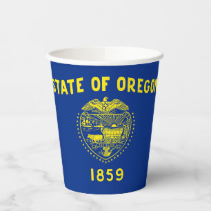 Oregon State Flag Paper Cups