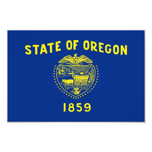 Oregon State Flag Photo Print (Front)