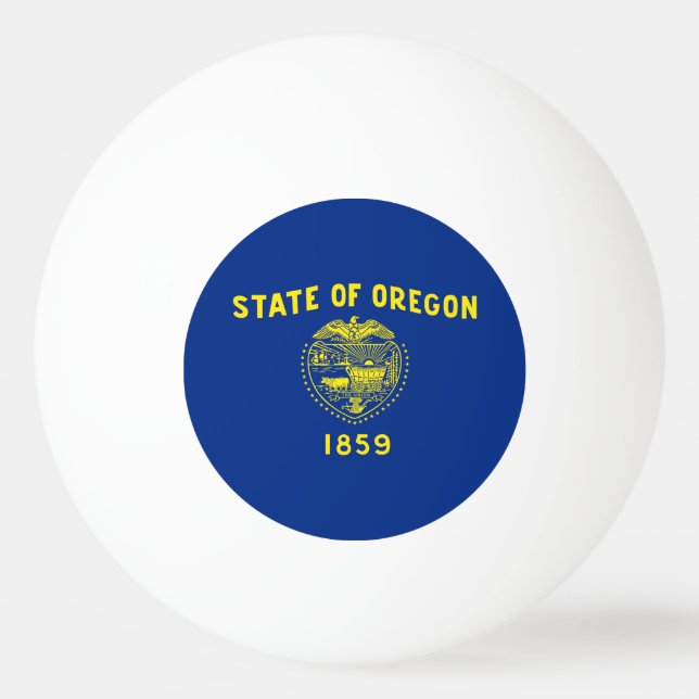 Oregon State Flag Ping Pong Ball (Front)