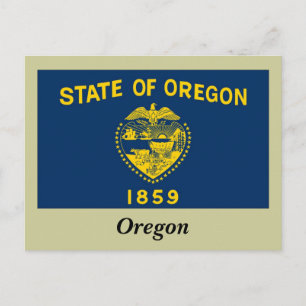 Oregon State Flag Postcard