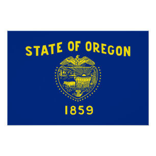 Oregon State Flag Poster