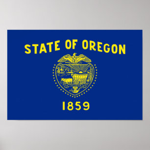 Oregon State Flag Poster