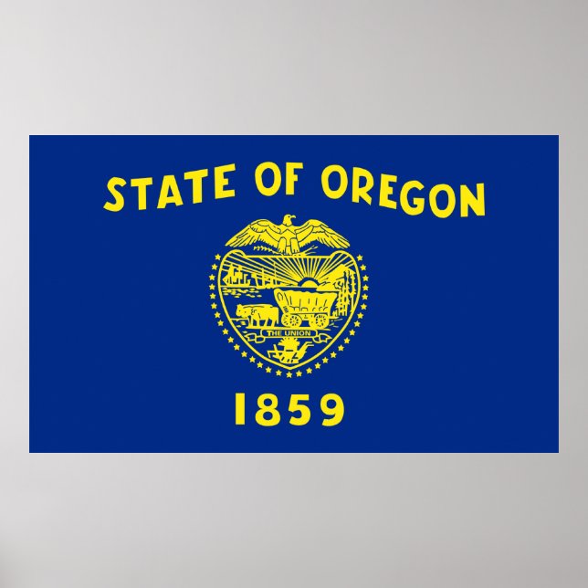 Oregon State flag Poster (Front)