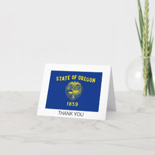 Oregon State Flag Thank You Card