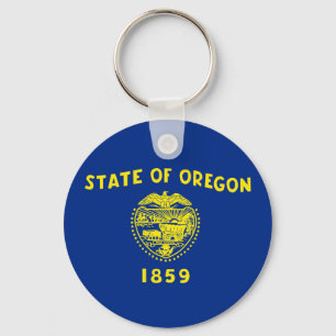 oregon state flag united america republic symbol key ring