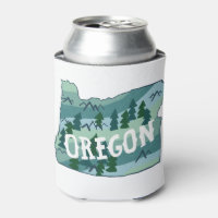 Oregon State Illustrated Map