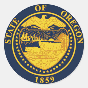 Oregon state seal america republic symbol flag