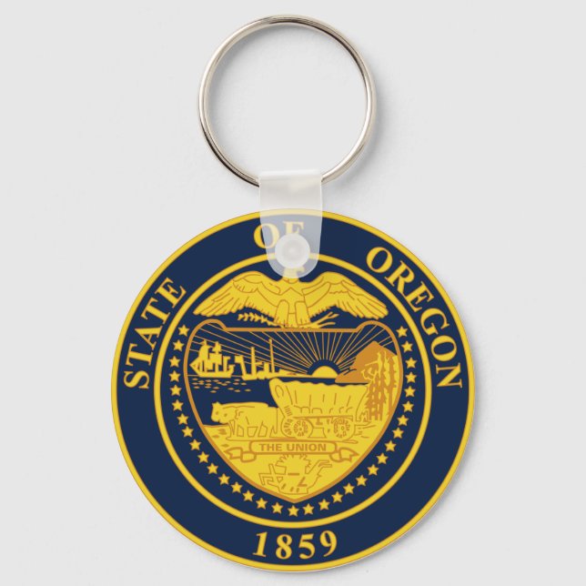 Oregon State Seal Keychain (Front)