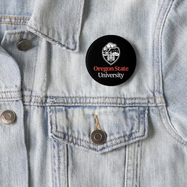 Oregon State University 6 Cm Round Badge (In Situ)
