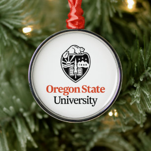 Oregon State University Metal Tree Decoration