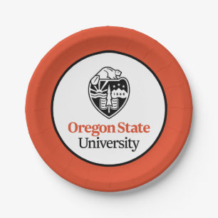 Oregon State University Paper Plate