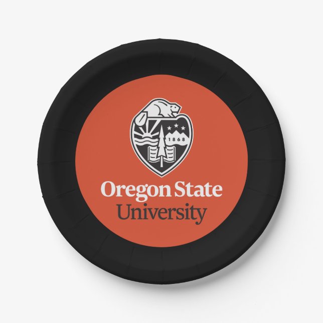 Oregon State University Paper Plate (Front)