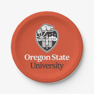 Oregon State University Paper Plate