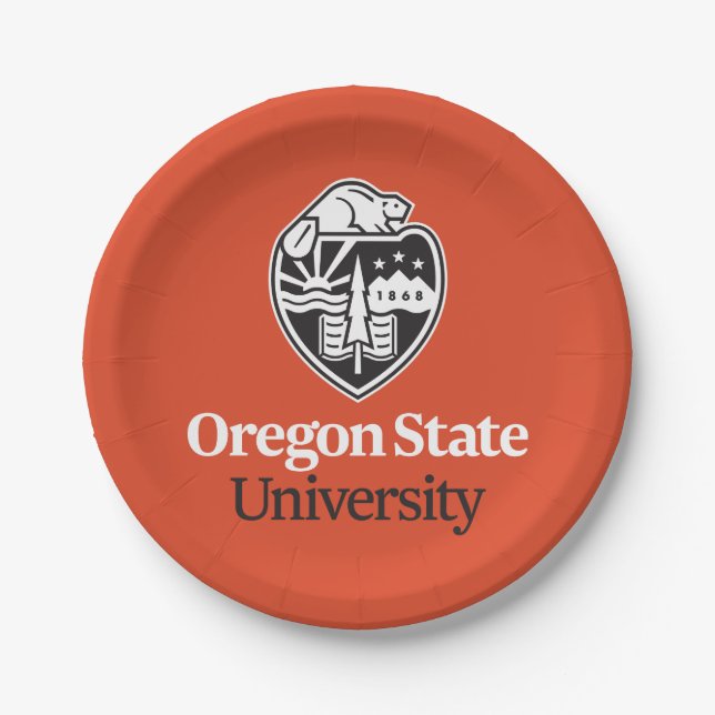 Oregon State University Paper Plate (Front)