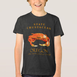 Oregon Territory Crustacean The Dungeness Crab Tri-Blend Shirt