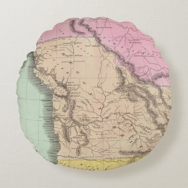 Oregon Territory Round Cushion (Front)