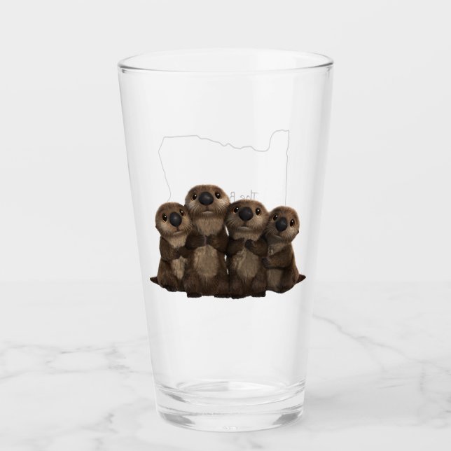 Oregon-The Beaver State Glass (Front)