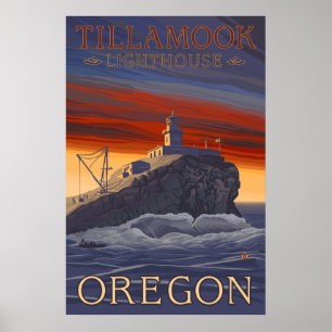 Oregon - Tillamook Lighthouse Poster