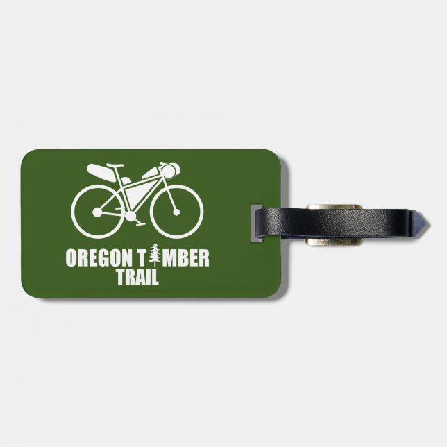 Oregon Timber Trail Bikepacking Luggage Tag (Back Horizontal)