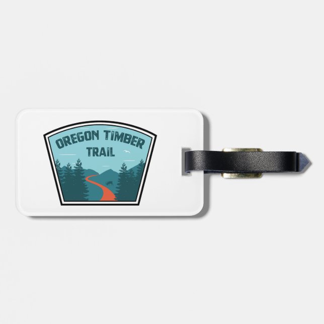 Oregon Timber Trail Luggage Tag (Back Horizontal)