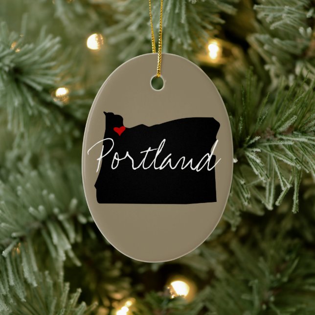 Oregon Town Ceramic Tree Decoration (Tree)