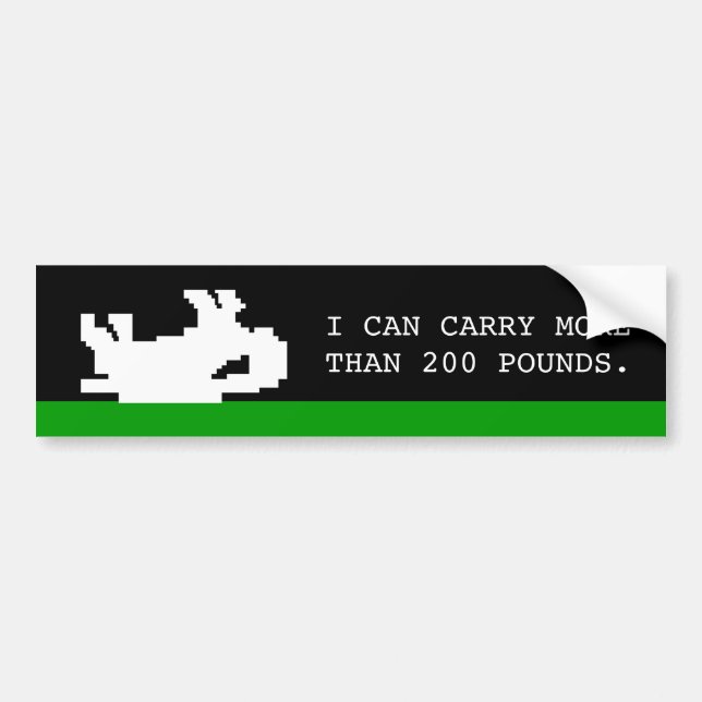 Oregon Trail Buffalo Bumper Sticker (Front)