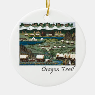 Oregon Trail Ceramic Tree Decoration