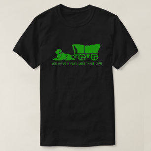 Oregon trail Newfoundland flat Style T-Shirt