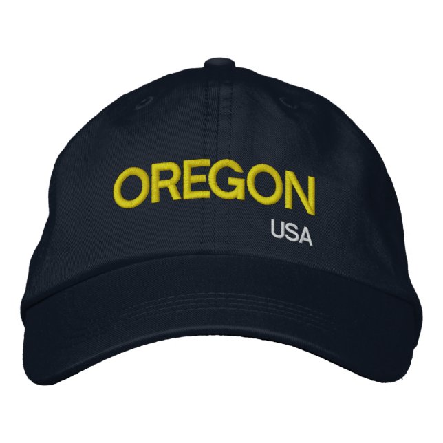 Oregon* USA Navy Baseball Cap (Front)